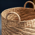 Water Hyacinth Woven Storage Basket Modern Home Storage