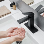 Matte Black Waterfall Bathroom Sink Faucet Modern Bathroom Decor