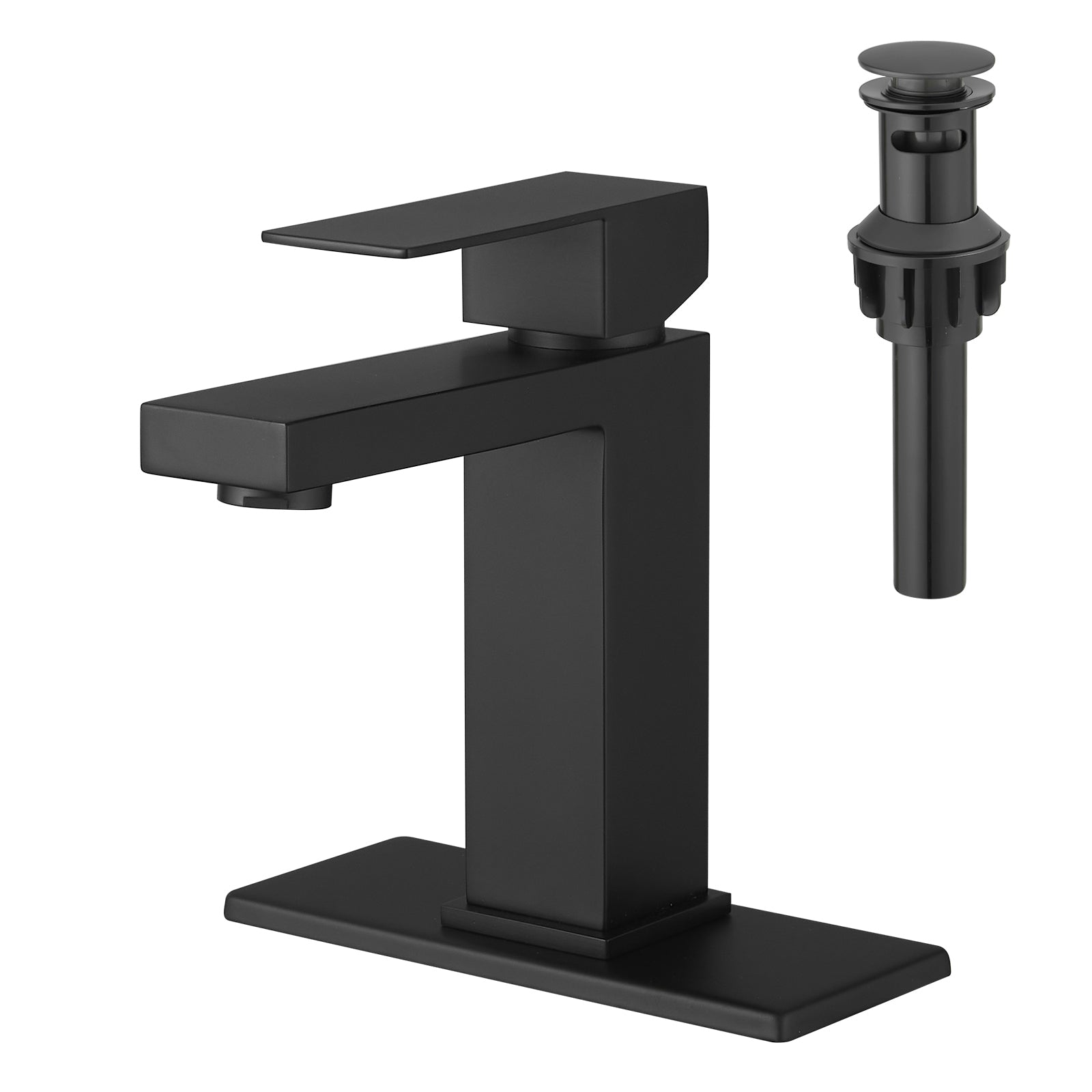 Matte Black Waterfall Bathroom Sink Faucet Modern Bathroom Decor