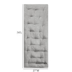 Grey Chenille Lounge Floor Cushion Pillow