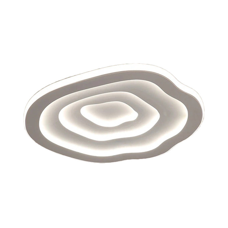 Ripple LED Flush Mount Ceiling Lamp with Layered Design