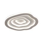 Ripple LED Flush Mount Ceiling Lamp with Layered Design