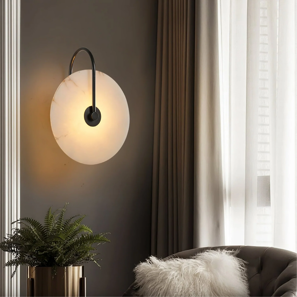 Alabaster Marble LED Wall Lamp Modern Interior Lighting