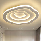Ripple LED Flush Mount Ceiling Lamp with Layered Design