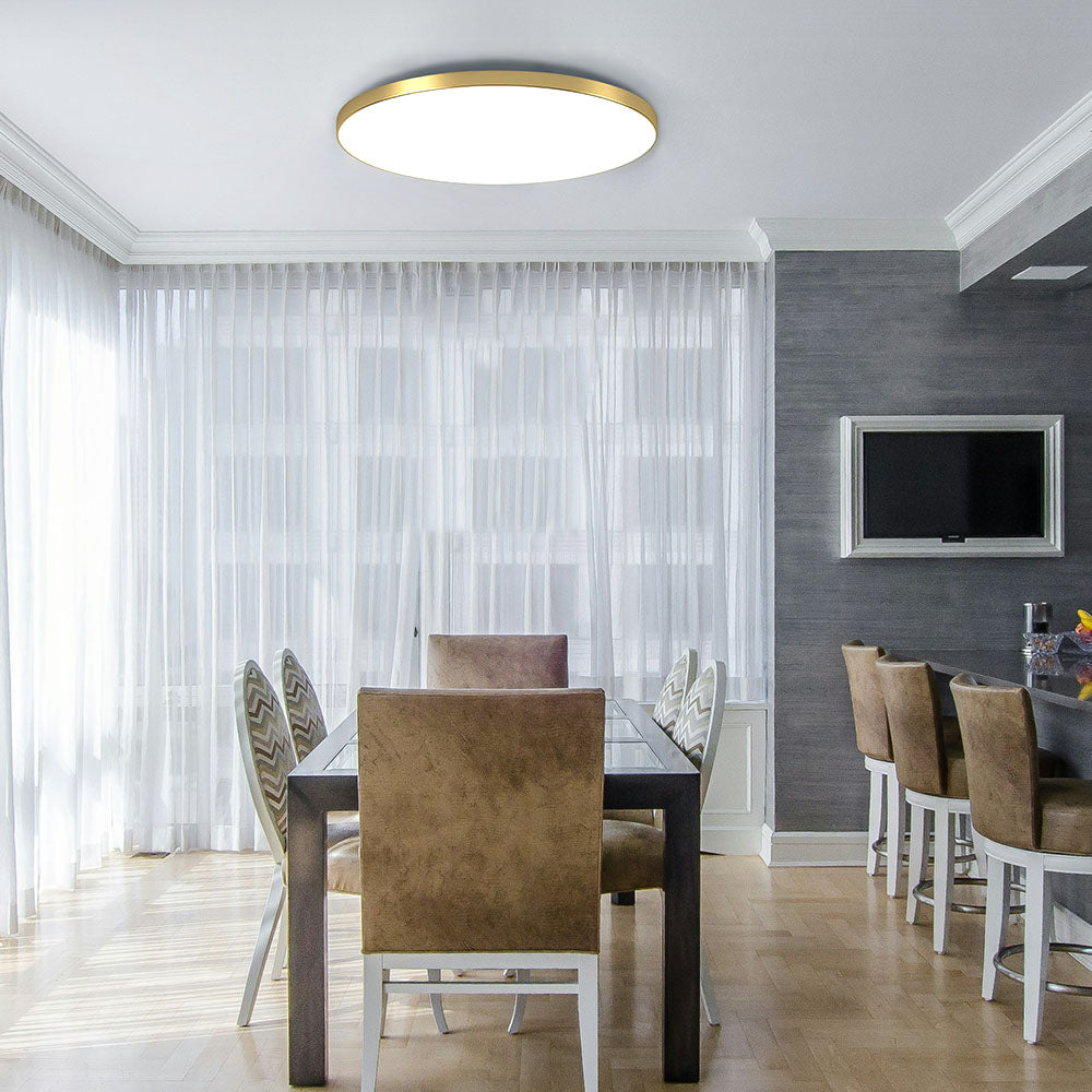 Modern Round LED Flush Ceiling Light for Hallway & Living Spaces Contemporary Home Lighting