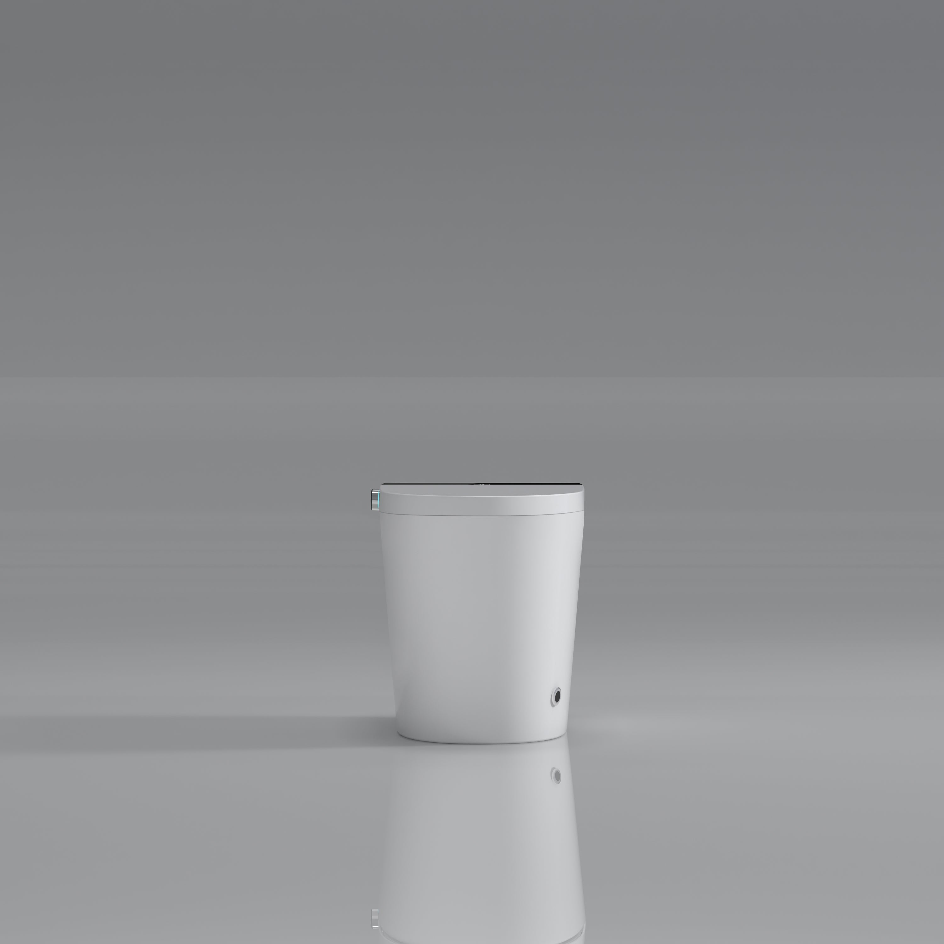 Modern Smart Toilet with Integrated Bidet Seat