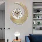 Modern 3D Metal Wall Clock with Silent Quartz Movement