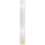 Modern Grey Standing Floor Lamp with Linen Shade and Wooden Base