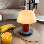 Rechargeable LED Mushroom Table Lamp with Touch Dimming