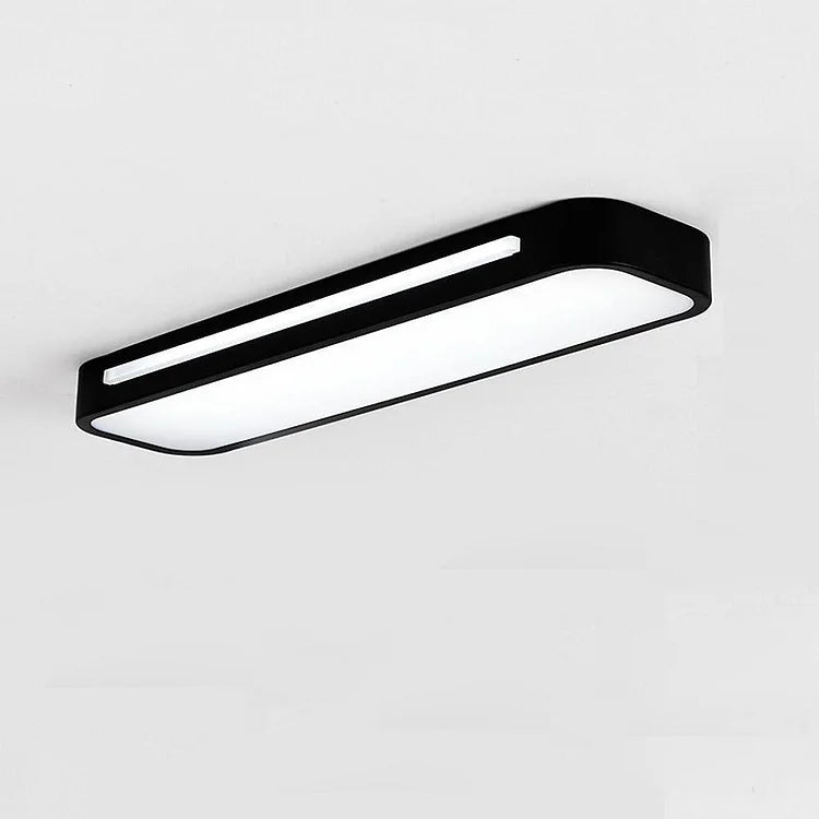 Nordic Minimalist Long LED Ceiling Light Fixture Contemporary Home Lighting