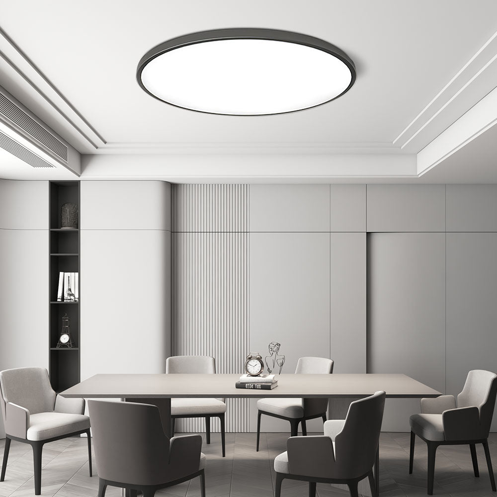 Modern Round LED Flush Ceiling Light for Hallway & Living Spaces Contemporary Home Lighting