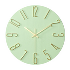 Noble Minimalist Wall Clock with Gold Accents