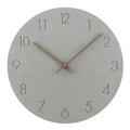 Nork Minimalist Wall Clock with Contemporary Wood Design