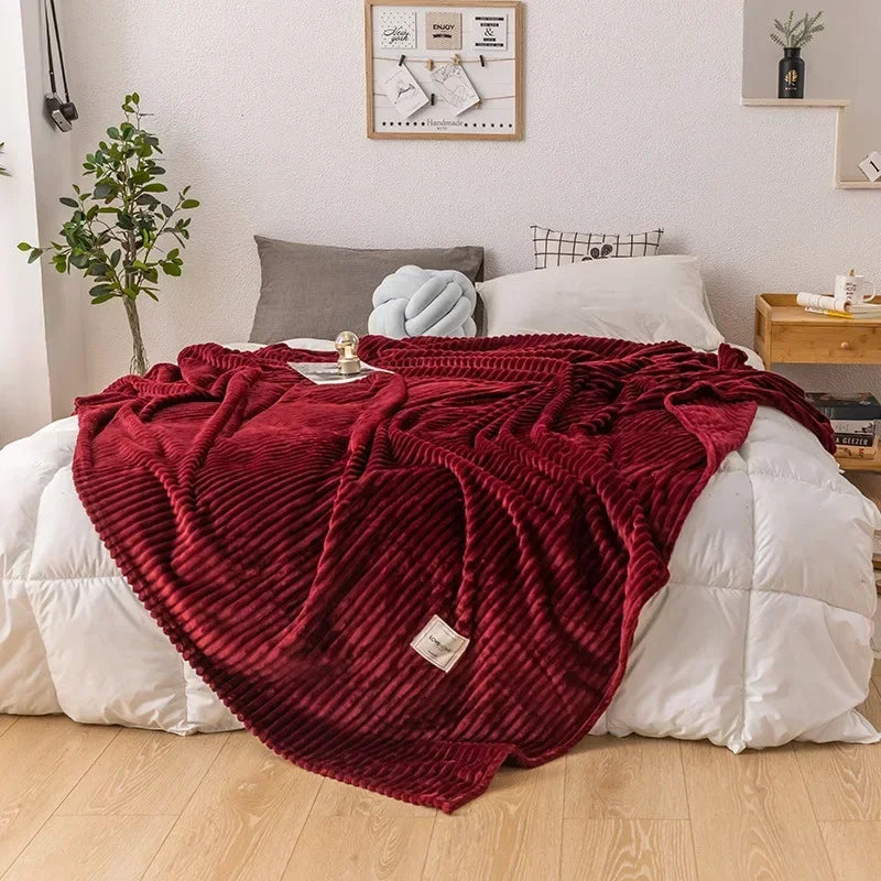 Thick Flannel Autumn Blanket