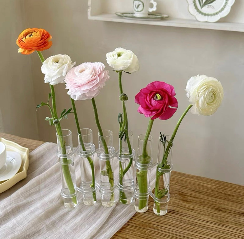 Flexible Glass Tube Flower Vase