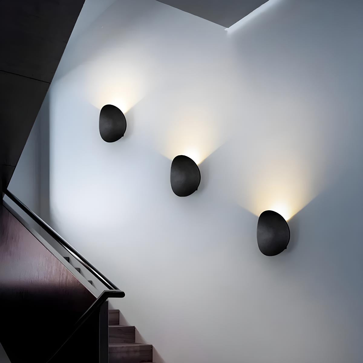 Set of 4 Modern Disk LED Wall Lamps Modern Interior Lighting