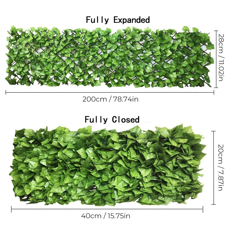 Expandable Artificial Ivy Privacy Fence