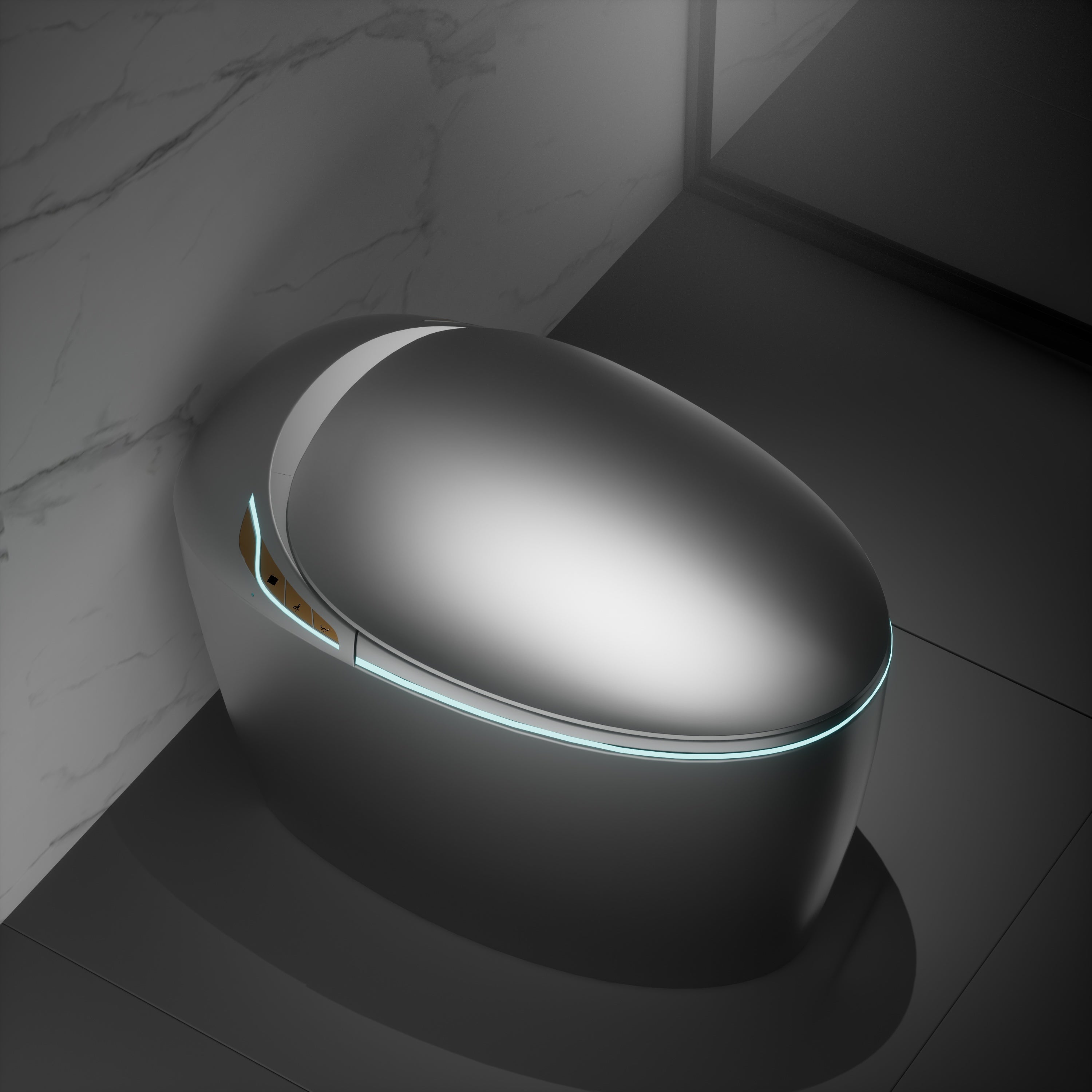 Luxury Smart Toilet with Integrated Bidet Seat