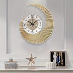 Modern 3D Metal Wall Clock with Silent Quartz Movement
