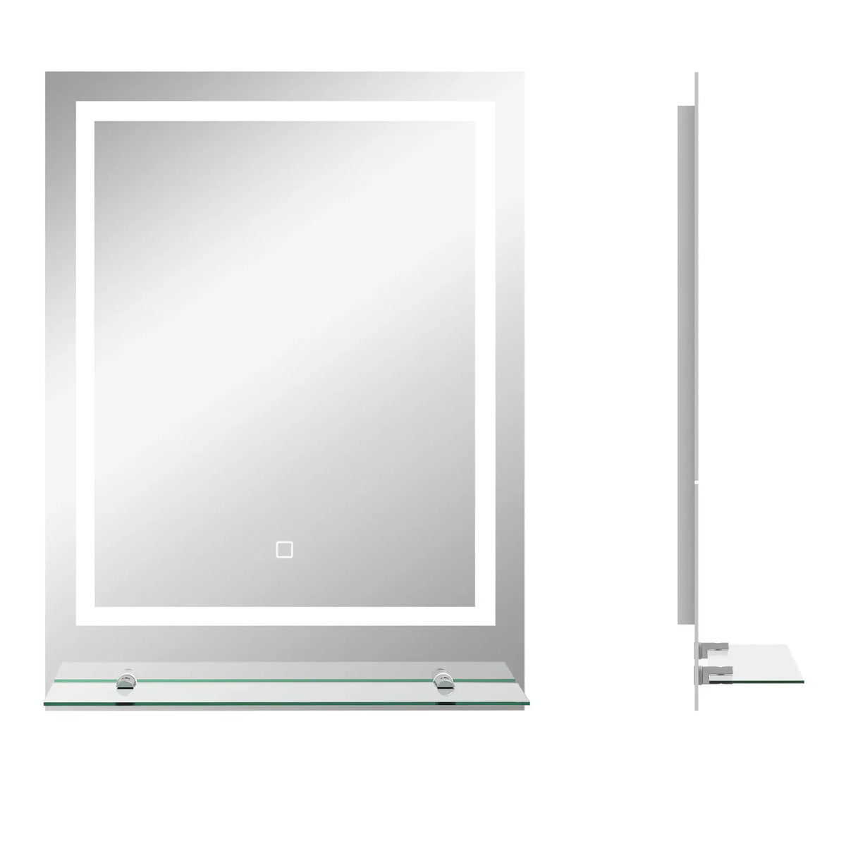 LED Vanity Mirror with Storage Shelf and 3 Colour Smart Touch