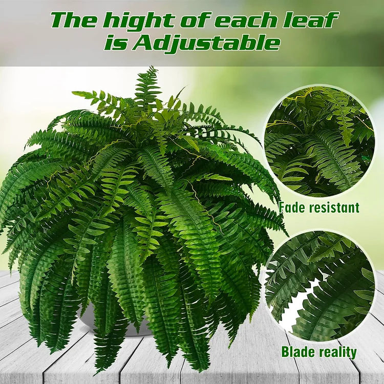 UV-Resistant Artificial Boston Fern