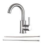 Brushed Nickel Single Handle Bathroom Sink Faucet Modern Bathroom Decor