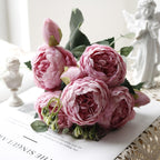 5-Head Silk Artificial Flower Bouquet