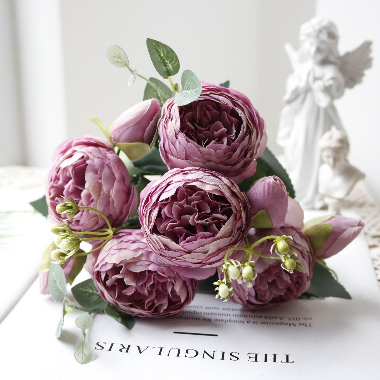 5-Head Silk Artificial Flower Bouquet