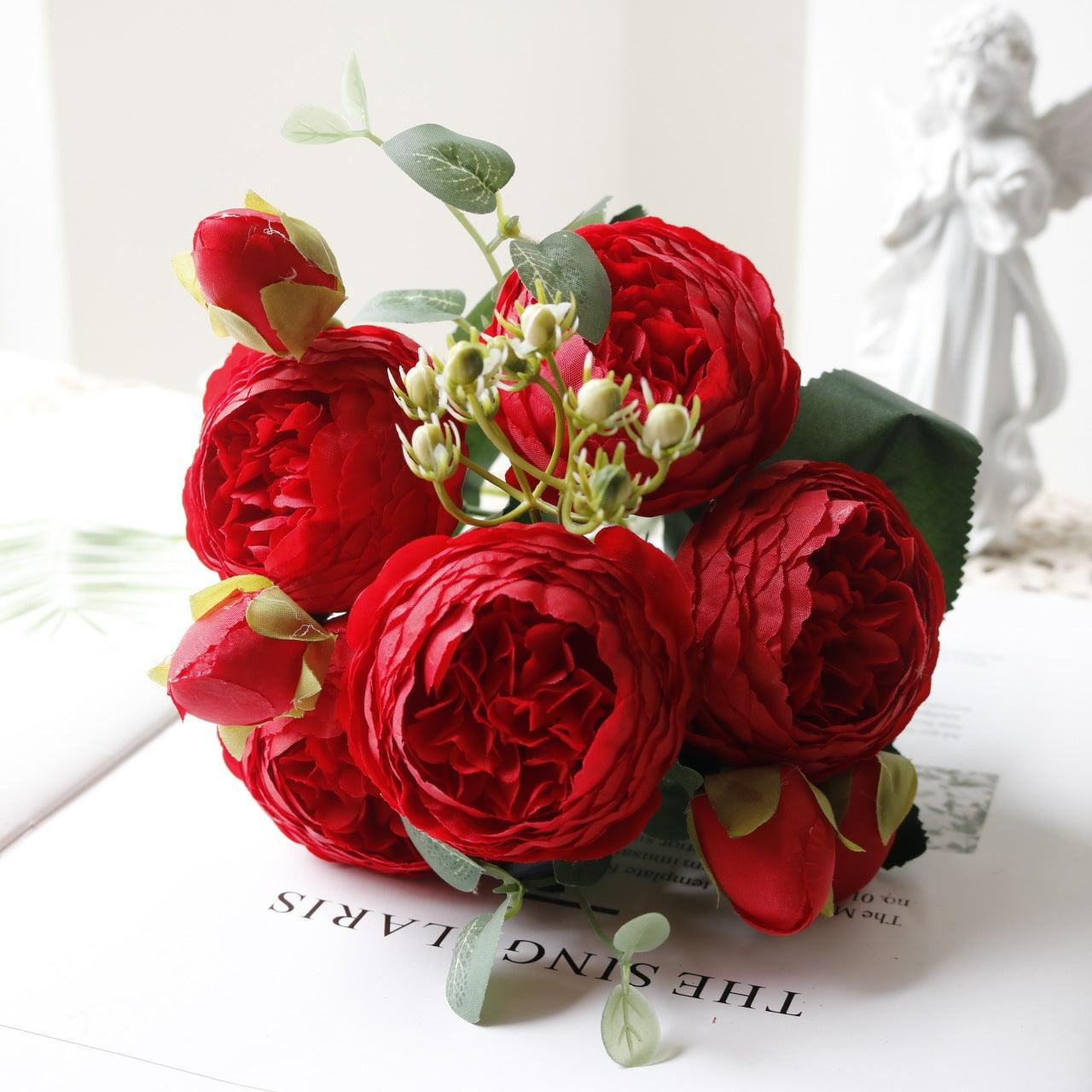 5-Head Silk Artificial Flower Bouquet