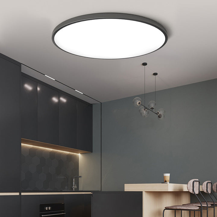 Modern Round LED Flush Ceiling Light for Hallway & Living Spaces Contemporary Home Lighting