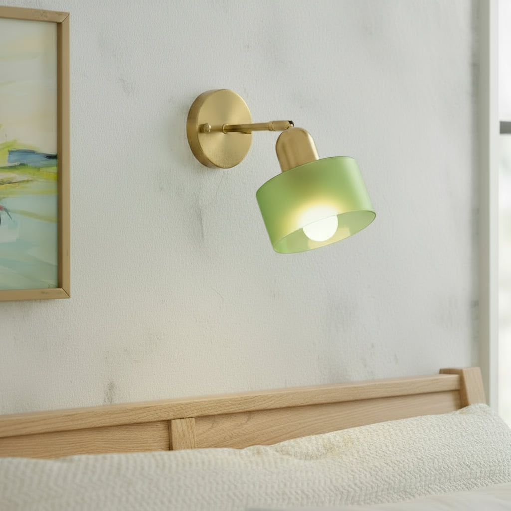 Colored Glass Bauhaus Wall Light Modern Interior Lighting