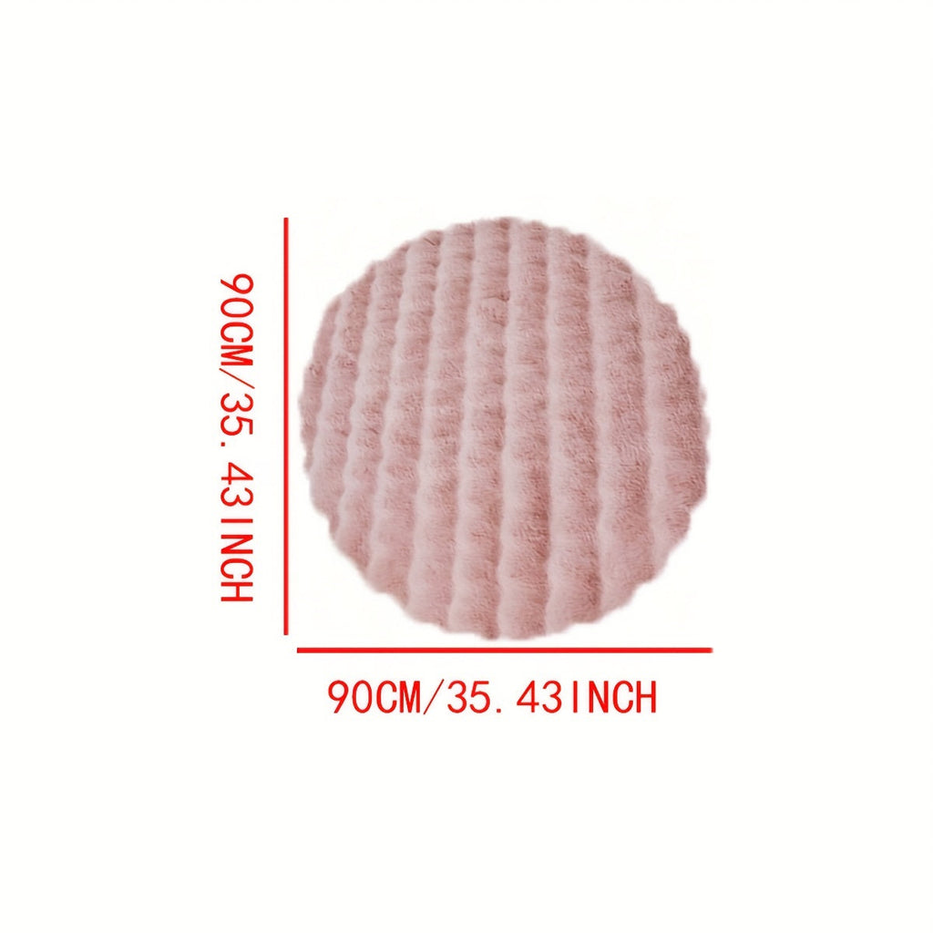 Cloud Comfort Round Bubble Rug with Soft Fluffy Texture