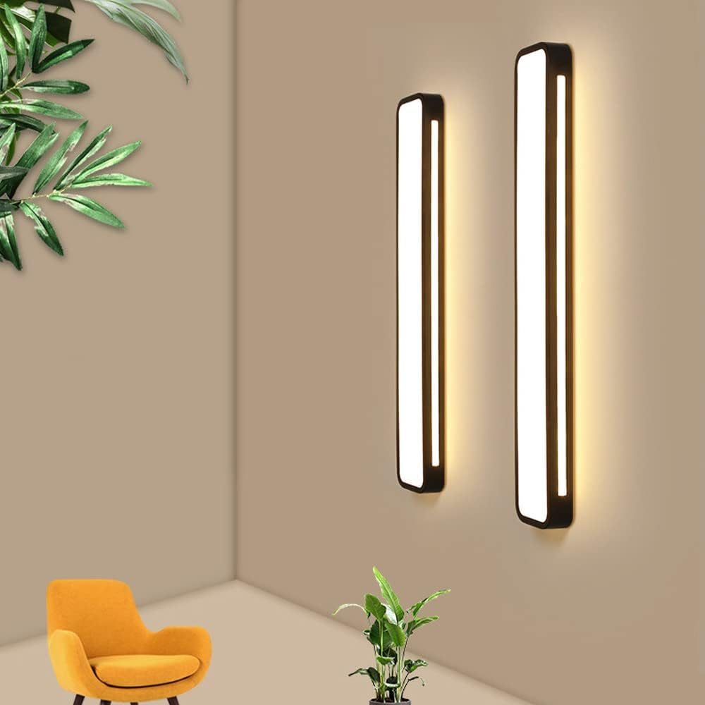 Nordic Minimalist Long LED Ceiling Light Fixture Contemporary Home Lighting