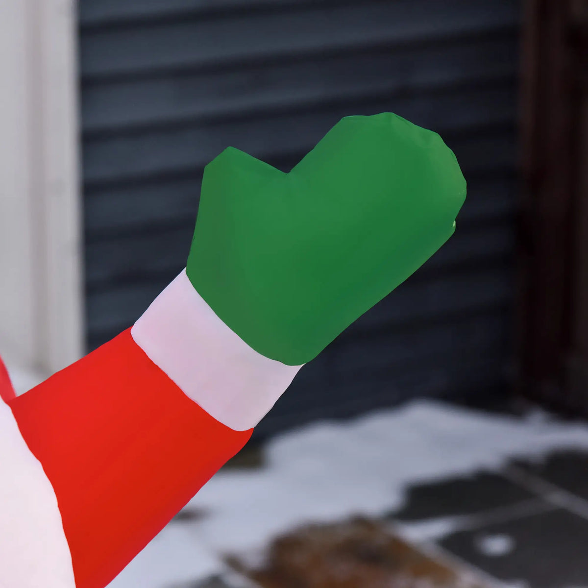 8ft Light-Up Inflatable Santa on Hot Air Balloon Christmas Decoration Red