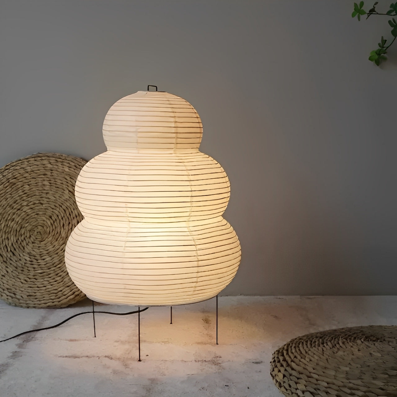 Zen Floor Lamp – Japanese Wabi-Sabi Style LED Lamp