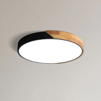 Modern Nordic LED Ceiling Light with Wooden Accents