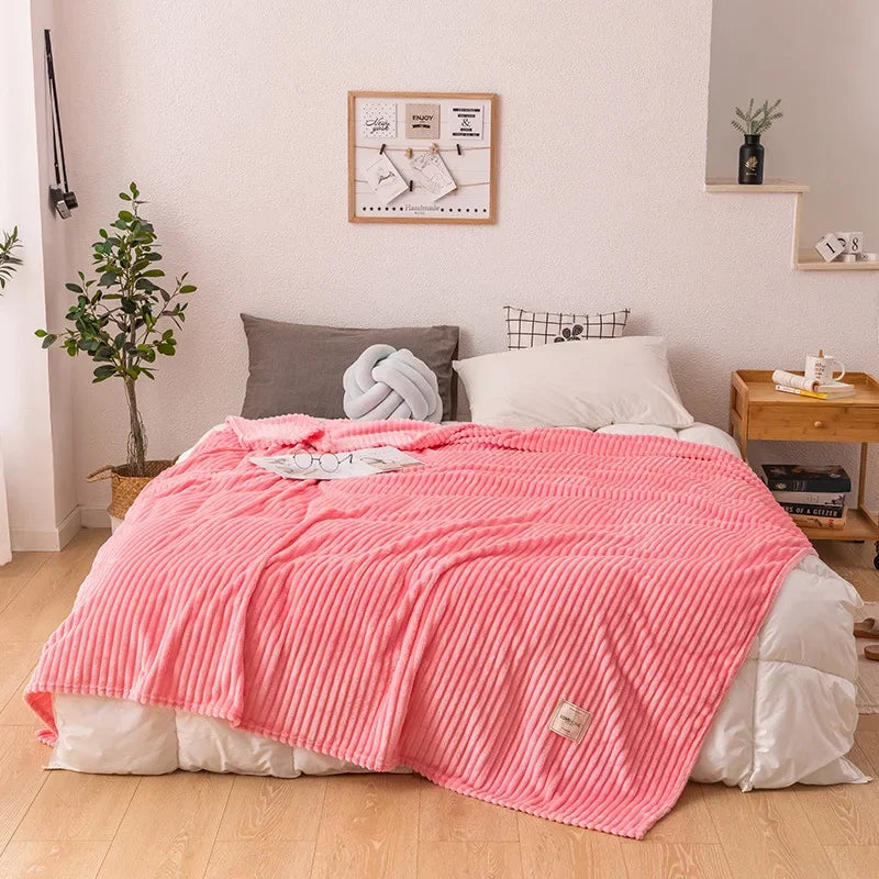 Thick Flannel Autumn Blanket