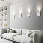 Modern Nordic LED Wall Lamp with Curved Metal Silhouette