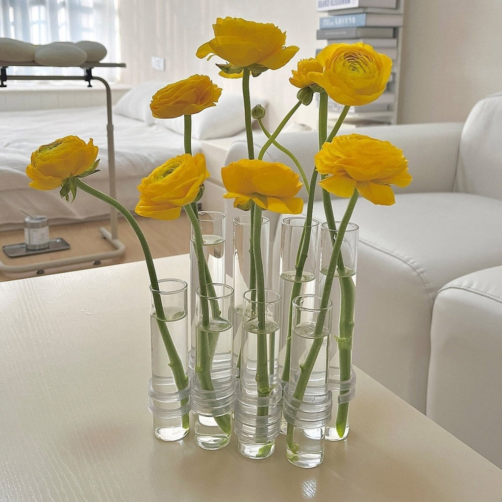 Flexible Glass Tube Flower Vase