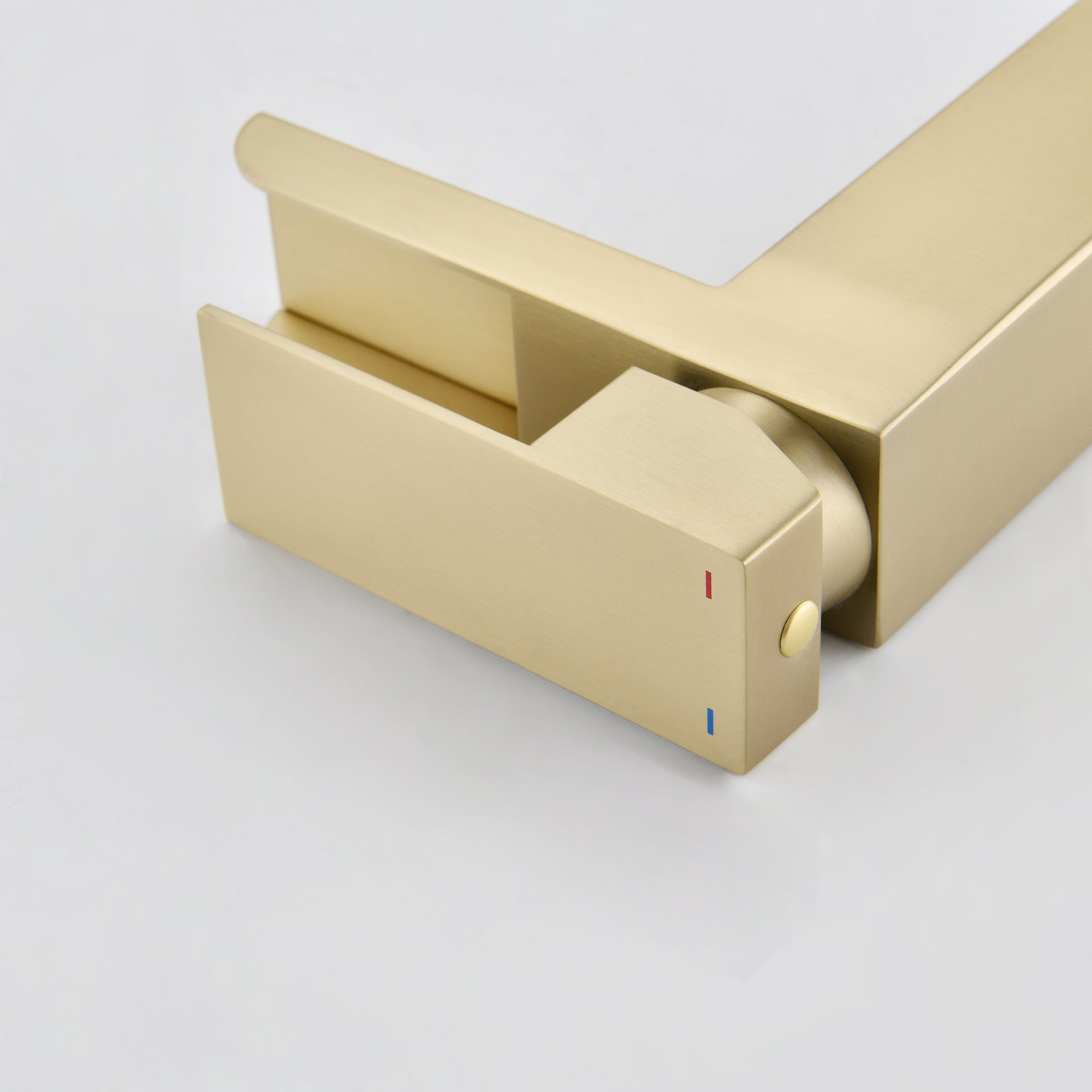 Brushed Gold Waterfall Bathroom Faucet Modern Bathroom Decor
