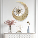 Modern 3D Metal Wall Clock with Silent Quartz Movement