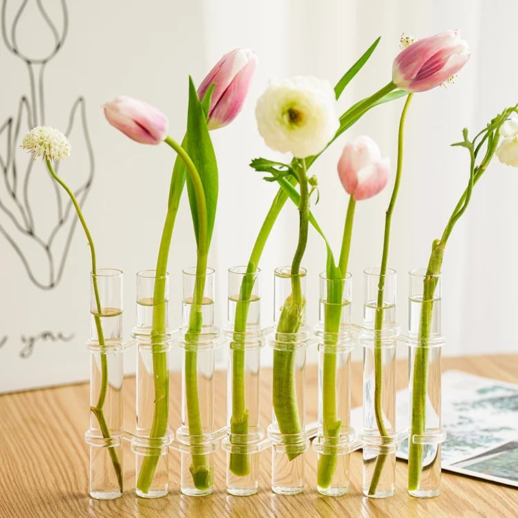 Flexible Glass Tube Flower Vase