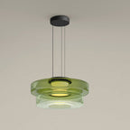 Bauhaus Style Layered Glass Pendant Lamp