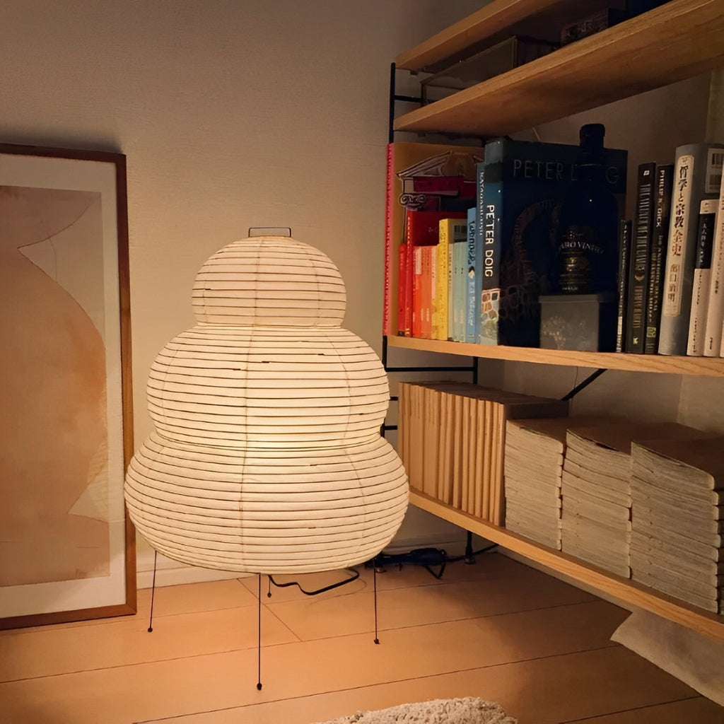 Zen Floor Lamp – Japanese Wabi-Sabi Style LED Lamp