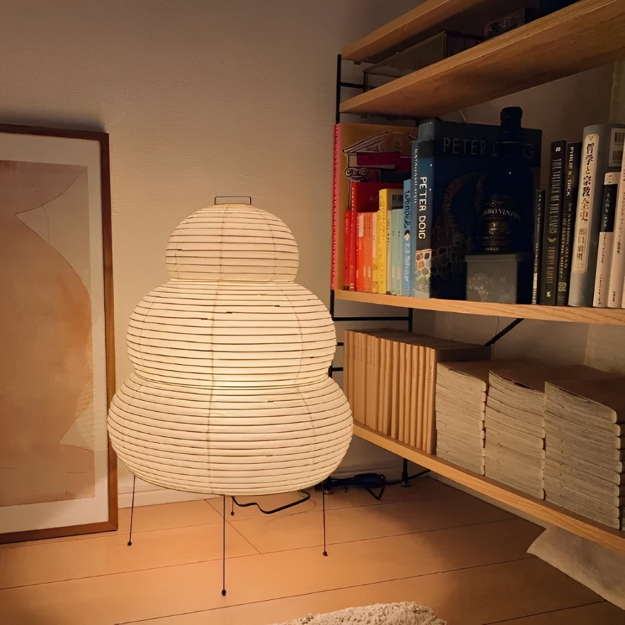 Zen Floor Lamp – Japanese Wabi-Sabi Style LED Lamp