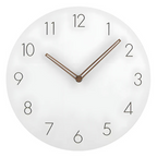 Nork Minimalist Wall Clock with Contemporary Wood Design