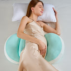 Adjustable Ergonomic Pregnancy Pillow for Side and Stomach Sleepers