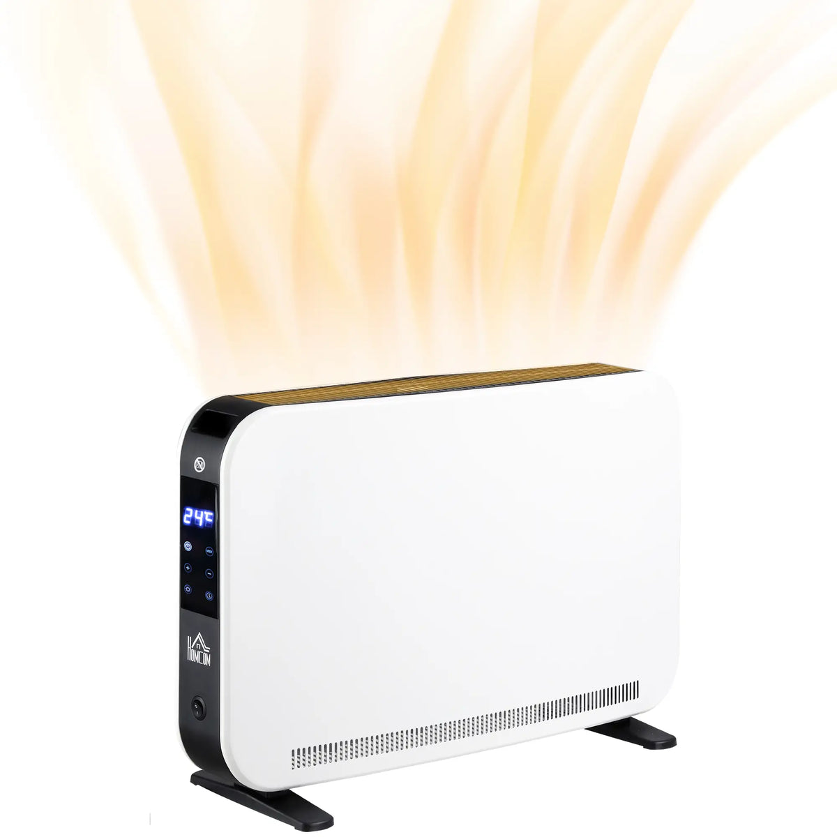 Slimline Convector Heater with 24 Hour Timer and Adjustable Temperature White