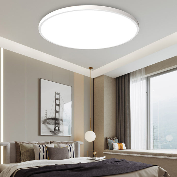 Modern Round LED Flush Ceiling Light for Hallway & Living Spaces Contemporary Home Lighting