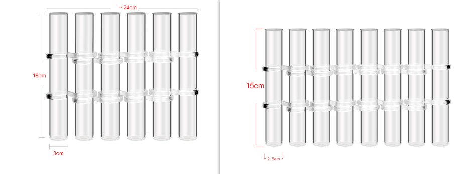 Flexible Glass Tube Flower Vase